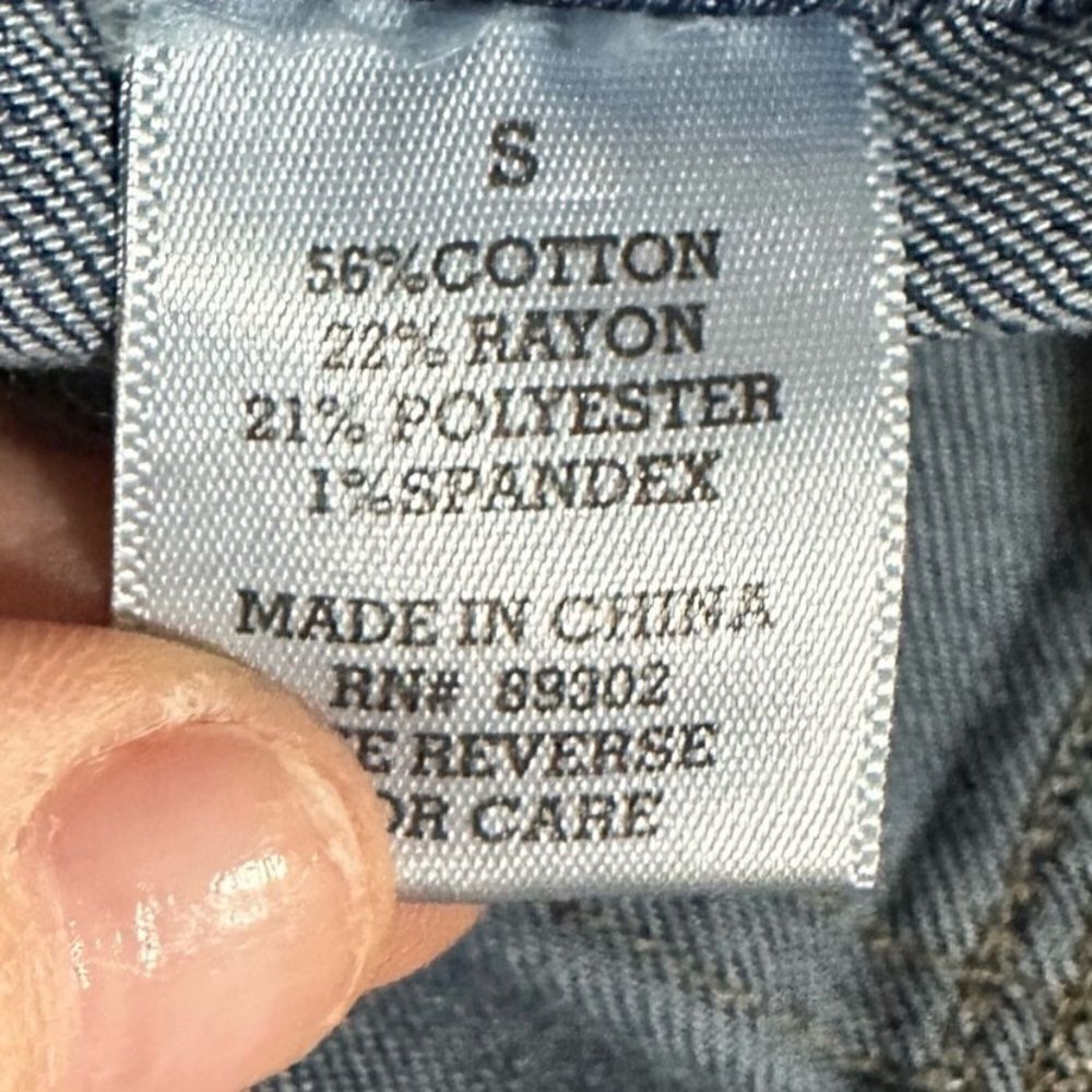 Altar’d Stateblue Denim Button Front Patch Pocket… - image 4